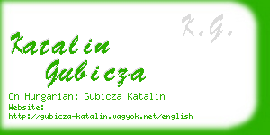katalin gubicza business card